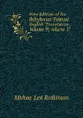New Edition of the Babylonian Talmud: English Translation, Volume 9;.volume 17 - Michael Levi Rodkinson