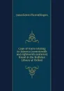Copy of tracts relating to America (seventeenth and eighteenth centuries) found in the Bodleian Library at Oxford - James E. Thorold Rogers