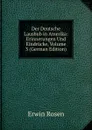 Der Deutsche Lausbub in Amerika: Erinnerungen Und Eindrucke, Volume 3 (German Edition) - Erwin Rosen