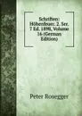Schriften: Hohenfeuer. 2. Ser. 7 Ed. 1898, Volume 16 (German Edition) - P. Rosegger