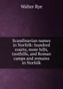 Scandinavian names in Norfolk: hundred courts, mote hills, toothills, and Roman camps and remains in Norfolk - Walter Rye