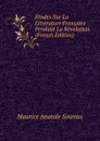 Etudes Sur La Litterature Francaise Pendant La Revolution (French Edition) - Maurice Anatole Souriau