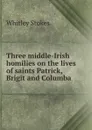 Three middle-Irish homilies on the lives of saints Patrick, Brigit and Columba - Whitley Stokes