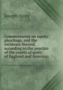 Commentaries on equity pleadings, and the incidents thereof, according to the practice of the courts of quity of England and America; - Joseph Story