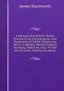 A Manual of Scientific Terms: Pronouncing, Etymological, and Explanatory, Chiefly Comprising Terms in Botany, Natural History, Anatomy, Medicine, and . for the Use of Junior Medical Students, - James Stormonth