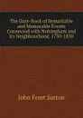 The Date-Book of Remarkable and Memorable Events Connected with Nottingham and Its Neighbourhood. 1750-1850 - John Frost Sutton