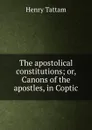 The apostolical constitutions; or, Canons of the apostles, in Coptic - Henry Tattam