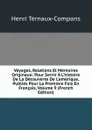 Voyages, Relations Et Memoires Originaux: Pour Servir A L.histoire De La Decouverte De L.amerique, Publies Pour La Premiere Fois En Francais, Volume 9 (French Edition) - Henri Ternaux-Compans