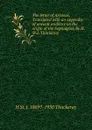 The letter of Aristeas. Translated with an appendix of ancient evidence on the origin of the Septuagint, by H. St.J. Thackeray - H St. J. 1869?-1930 Thackeray