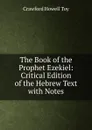 The Book of the Prophet Ezekiel: Critical Edition of the Hebrew Text with Notes - Crawford Howell Toy