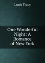 One Wonderful Night: A Romance of New York - Tracy Louis