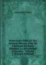 Repertoire General Des Sources Manuscrites De L.histoire De Paris Pendant La Revolution Francaise, Volume 2 (French Edition) - Alexandre Tuetey