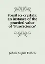 Fossil ice crystals: an instance of the practical value of 