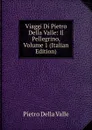 Viaggi Di Pietro Della Valle: Il Pellegrino, Volume 1 (Italian Edition) - Pietro Della Valle