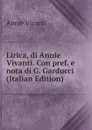 Lirica, di Annie Vivanti. Con pref. e nota di G. Garducci (Italian Edition) - Annie Vivanti