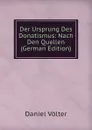 Der Ursprung Des Donatismus: Nach Den Quellen (German Edition) - Daniel Völter