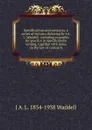 Specifications and contracts; a series of lectures delivered by J.A.L. Waddell . including examples for practice in specifications writing, together with notes on the law of contracts - J A. L. 1854-1938 Waddell