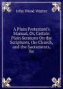 A Plain Protestant.s Manual, Or, Certain Plain Sermons On the Scriptures, the Church, and the Sacraments, .c - John Wood Warter