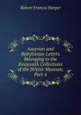 Assyrian and Babylonian Letters Belonging to the Kouyunjik Collections of the British Museum, Part 4 - Robert Francis Harper