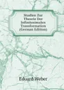 Studien Zur Theorie Der Infinitesimalen Transformation (German Edition) - Eduard Weber