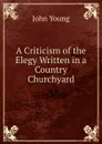 A Criticism of the Elegy Written in a Country Churchyard - John Young