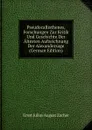 Pseudocallisthenes, Forschungen Zur Kritik Und Geschichte Der Altesten Aufzeichnung Der Alexandersage (German Edition) - Ernst Julius August Zacher