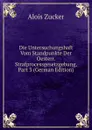 Die Untersuchungshaft Vom Standpunkte Der Oesterr. Strafprocessgesetzgebung, Part 3 (German Edition) - Alois Zucker