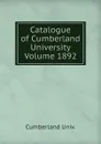 Catalogue of Cumberland University Volume 1892 - Cumberland Univ
