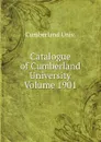 Catalogue of Cumberland University Volume 1901 - Cumberland Univ