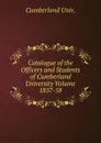Catalogue of the Officers and Students of Cumberland University Volume 1857-58 - Cumberland Univ