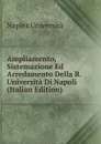 Ampliamento, Sistemazione Ed Arredamento Della R.Universita Di Napoli (Italian Edition) - Naples Università