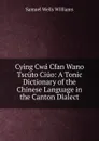 Cying Cwa Cfan Wano Tscuto Ciuo: A Tonic Dictionary of the Chinese Language in the Canton Dialect - Samuel Wells Williams
