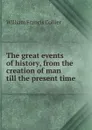 The great events of history, from the creation of man till the present time - William Francis Collier