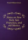 Notes on New York, San Francisco, and old Mexico - Frank William Green