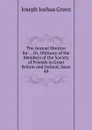 The Annual Monitor for . , Or, Obituary of the Members of the Society of Friends in Great Britain and Ireland, Issue 49 - Joseph Joshua Green