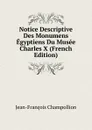 Notice Descriptive Des Monumens Egyptiens Du Musee Charles X (French Edition) - Jean-François Champollion