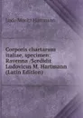 Corporis chartarum italiae, specimen: Ravenna /.cedidit Ludovicus M. Hartmann (Latin Edition) - Ludo Moritz Hartmann
