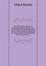 The state of the country.: a discourse, delivered in the First Presbyterian Church, Philadelphia, June 1, 1865, on the day appointed as a day of . death of the President of the United States - Albert Barnes