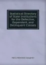 Statistical Directory of State Institutions for the Defective, Dependent, and Delinquent Classes - Harry Hamilton Laughlin