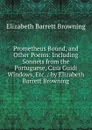 Prometheus Bound, and Other Poems: Including Sonnets from the Portuguese, Casa Guidi Windows, Etc. / by Elizabeth Barrett Browning - Browning Elizabeth Barrett