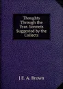 Thoughts Through the Year. Sonnets Suggested by the Collects - J E. A. Brown