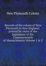 Records of the colony of New Plymouth in New England: printed by order of the legislature of the Commonwealth of Massachusetts Volume 1 . 2 - New Plymouth Colony
