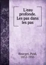 L.eau profonde. Les pas dans les pas - Paul Bourget