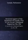 Sessional papers of the Dominion of Canada 1916. 51, no.14, pt.2, Sessional Papers no.19a-19b - Canada. Parliament