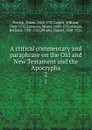 A critical commentary and paraphrase on the Old and New Testament and the Apocrypha. 2 - Simon Patrick
