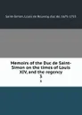 Memoirs of the Duc de Saint-Simon on the times of Louis XIV, and the regency. 3 - Louis de Rouvroy Saint-Simon