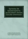 Epistola de balaenopteris quibusdam ventre sulcato distinctis . - Friedrich Christian Rosenthal