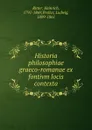 Historia philosophiae graeco-romanae ex fontivm locis contexta - Heinrich Ritter