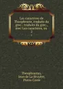 Les caracteres de Theophraste, traduits du grec.: traduits du grec., avec Les caracteres, ou . 2 - Theophrastus