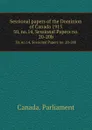 Sessional papers of the Dominion of Canada 1915. 50, no.14, Sessional Papers no. 20-20b - Canada. Parliament